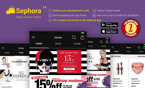 Sephora UI – React Native Full Theme